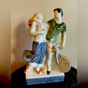 Rye Pottery Figurine, Young Love / The Lovers, collectible, made in England